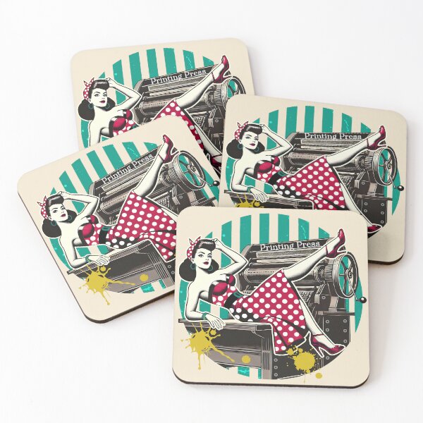 Item preview, Retro Printing Pinup Queen designed and sold by kaszczyszko.