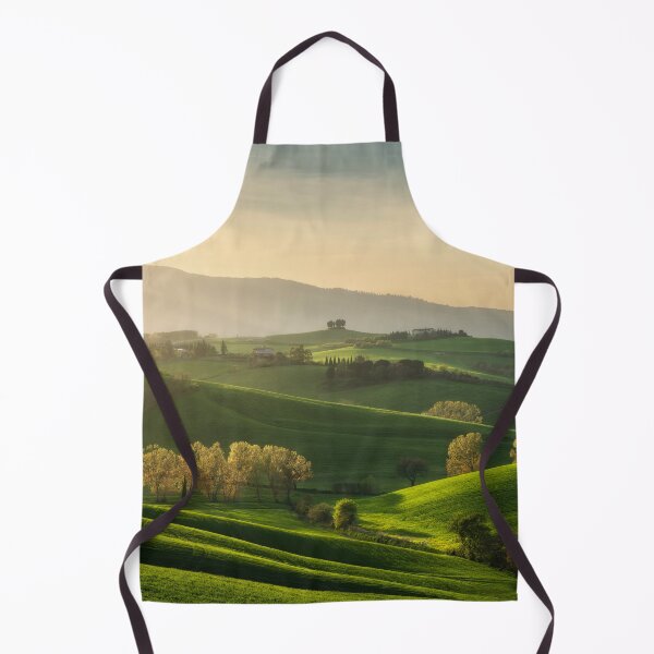 Item preview, Tuscan Rolling Hills at Sunset, Orciano Pisano Spring Landscape Photography designed and sold by Stefano Orazzini.