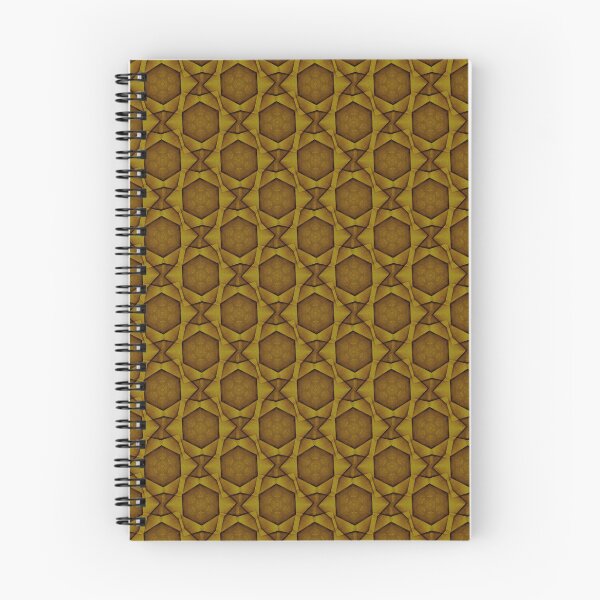 Item preview, Hexagram Geometric Pattern in Golden Brown designed and sold by Artistestella.