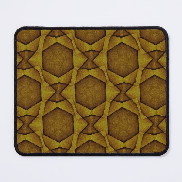Item preview, Hexagram Geometric Pattern in Golden Brown designed and sold by Artistestella.