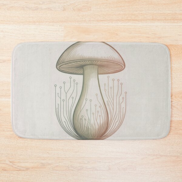 Item preview, Cyber Mycology: Mushroom and Circuitry Illustration designed and sold by The Rogue Mark .