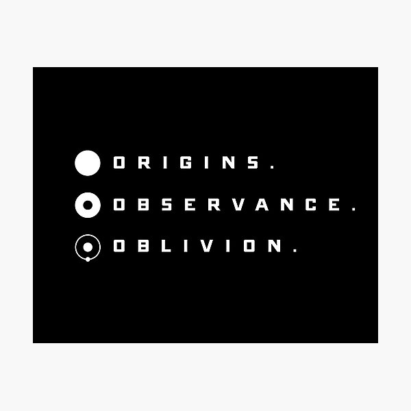 Item preview, SYMBOL OF EVERYTHING - Origins Observance Oblivion - Horizontal Label - WHITE Minimalism Geometric Design  designed and sold by IndyStry.