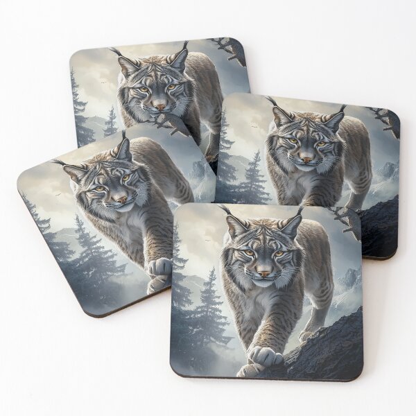 Item preview, Lynx in forest designed and sold by PetsArt.