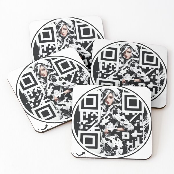 Item preview, Urban QR Code Girl With Animation designed and sold by artvizual.