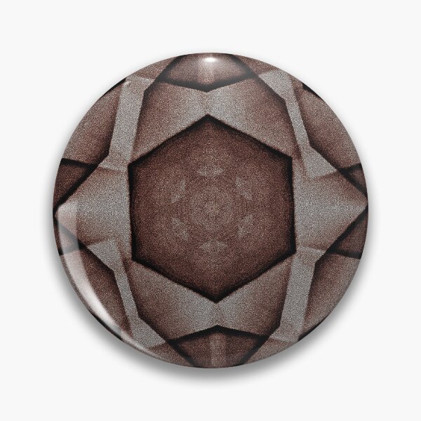 Item preview, Hexagram Geometric Pattern in Brown designed and sold by Artistestella.