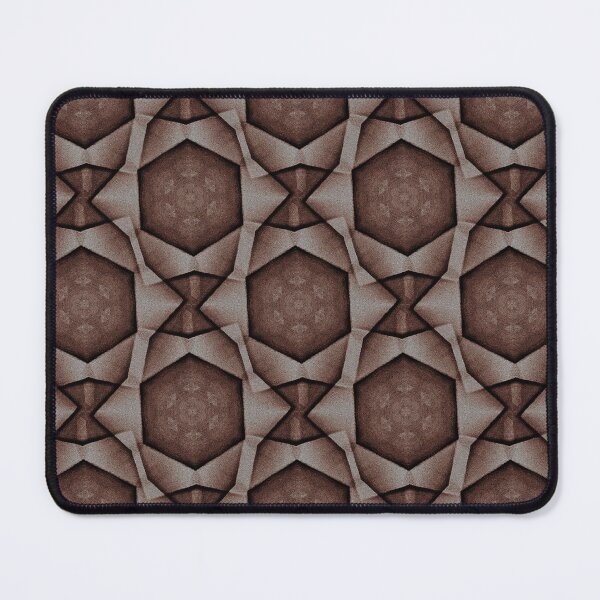 Item preview, Hexagram Geometric Pattern in Brown designed and sold by Artistestella.