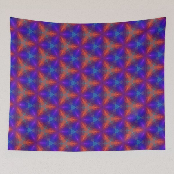Item preview, triangles lilac magenta seamless colorful repeat pattern designed and sold by Abrahamjrnd.