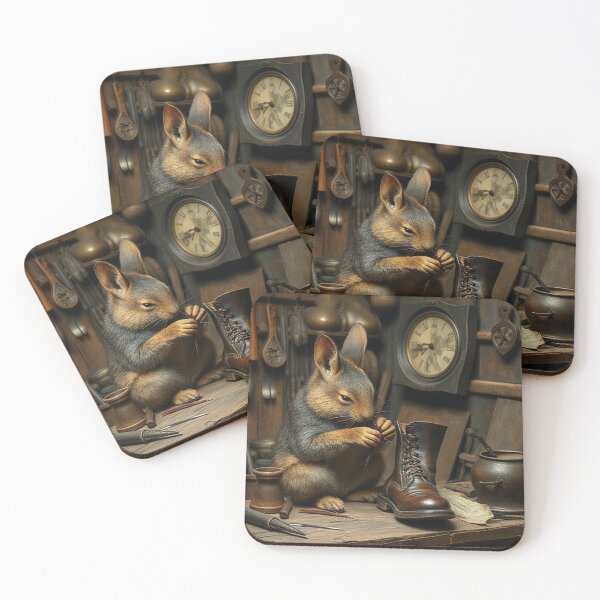Item preview, Squirrel mending boots  designed and sold by Terry Collett.