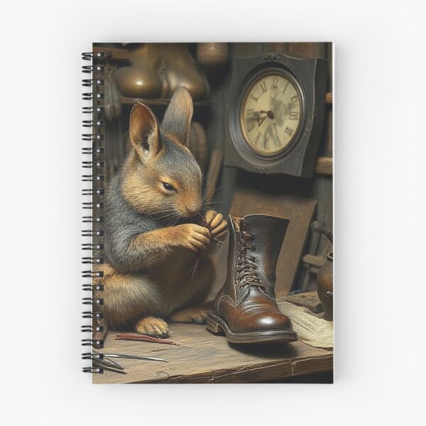 Item preview, Squirrel mending boots  designed and sold by Terry Collett.