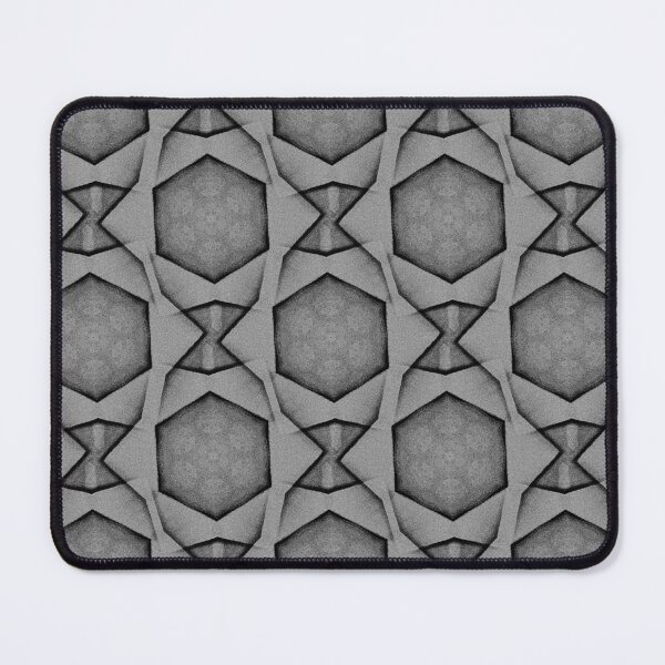 Item preview, Hexagram Geometric Pattern in Silver Gray designed and sold by Artistestella.