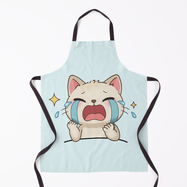 Item preview, Crying Star Cat - Blue Background designed and sold by AuraBerryArt.