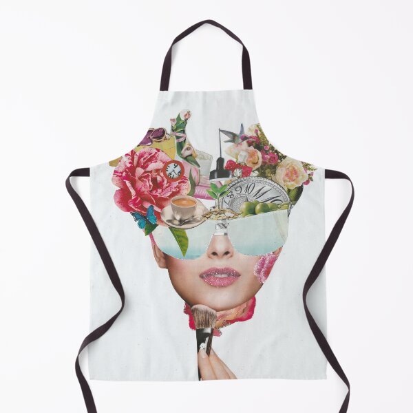 Item preview, Modern flower beautiful woman face collage designed and sold by Artsymirveras.