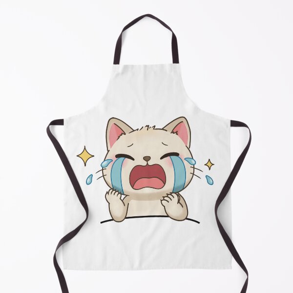 Item preview, Crying Star Cat - White Background designed and sold by AuraBerryArt.