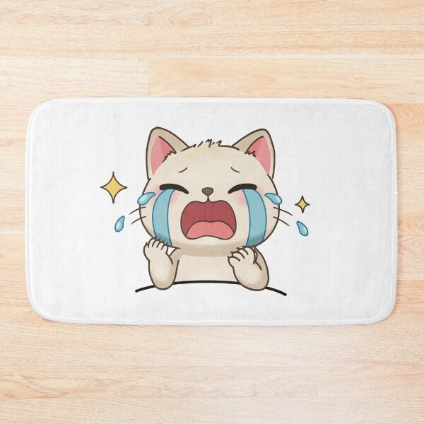 Item preview, Crying Star Cat - White Background designed and sold by AuraBerryArt.