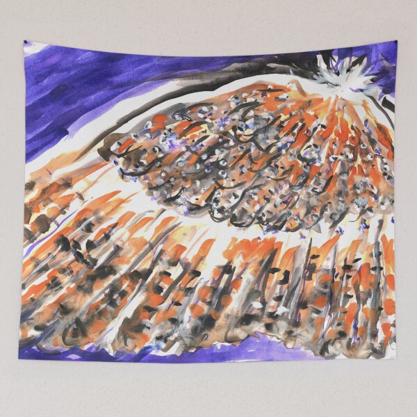 Item preview, Barn Owl Wing in Watercolours and Ink designed and sold by LymphomaLass.