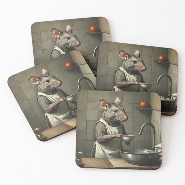 Item preview, Rat Washing up  designed and sold by Terry Collett.