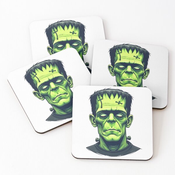 Item preview, Frankenstein Face with a no smile face designed and sold by GlamOvira.
