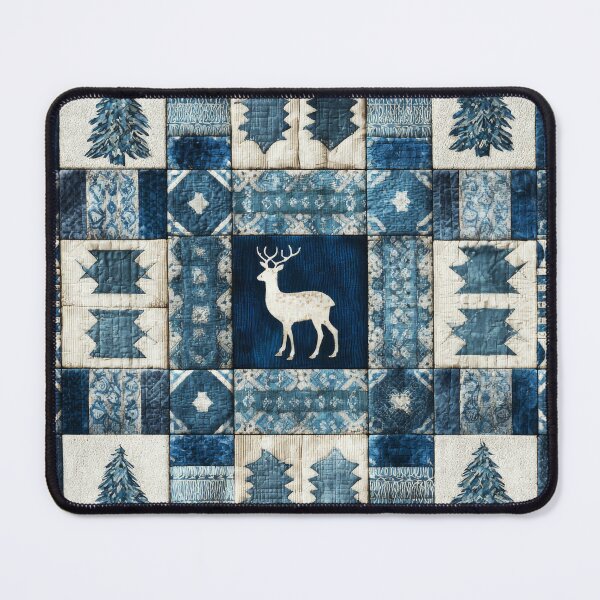 Item preview, Deer Patchwork - Abstract Winter Quilt Design designed and sold by scicilysimonee.