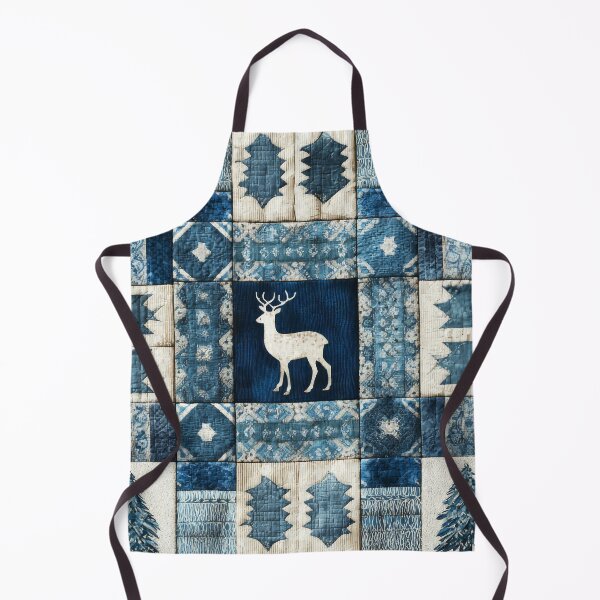 Item preview, Deer Patchwork - Abstract Winter Quilt Design designed and sold by scicilysimonee.