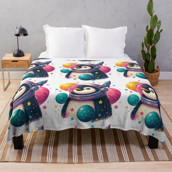 Item preview, Space Penguin Astronaut Illustration designed and sold by ArtfulWeave.