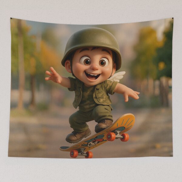 Item preview, Skater Army Boy designed and sold by Sillytoe.