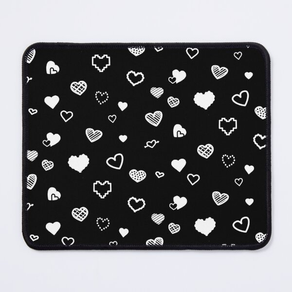 Item preview, Estampado de corazones, blanco sobre negro. Sencillo y único. designed and sold by ClearAndHappy.