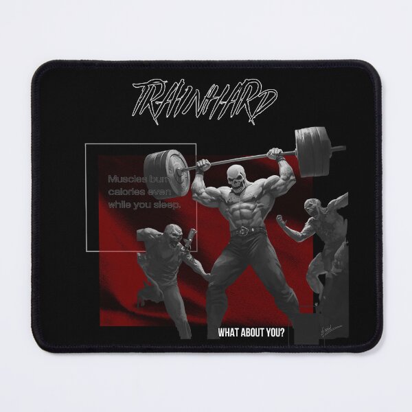 Item preview, TrainHard Skull Power – Red Intensity Edition designed and sold by TrainHardCo.