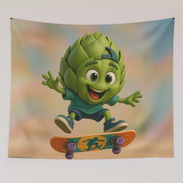 Item preview, Skater Artichoke designed and sold by Sillytoe.