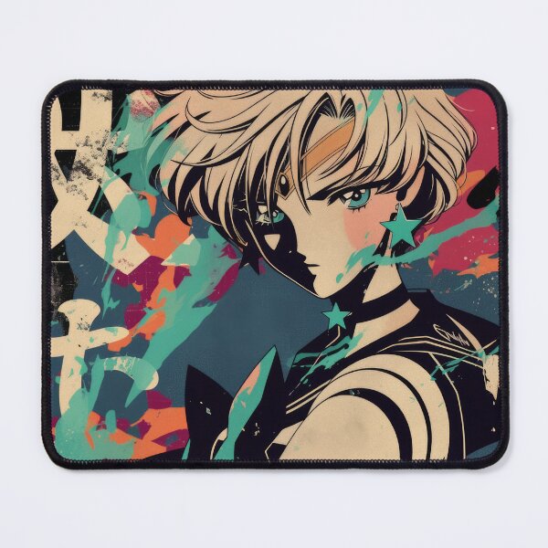 Item preview, Sailor Uranus Vintage Warned Poster designed and sold by AnimeArsenalPrints.