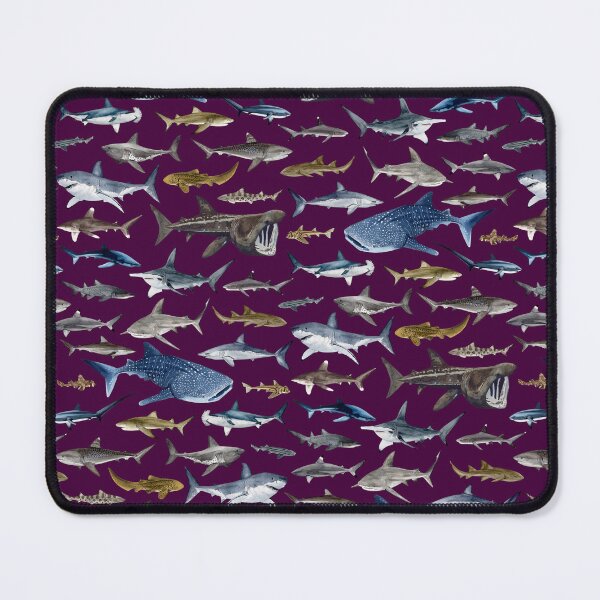 Item preview, SHARKS poster with names 2025-purple designed and sold by BEATRIZ ABAITUA.