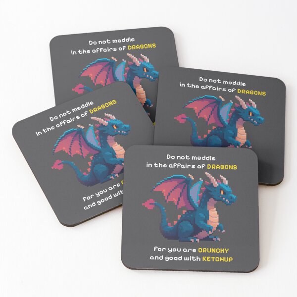 Item preview, Do Not Meddle in The Affairs of Dragons - pixel art designed and sold by SiskinArt.