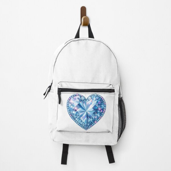 Item preview, Blue Diamond Heart Gem Illustration designed and sold by ArtfulWeave.