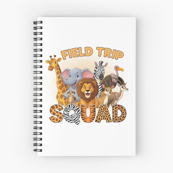 Item preview, Field Trip Squad – Funny Safari Animal Cartoon Design designed and sold by SoftStyleStudio ⭐⭐⭐.