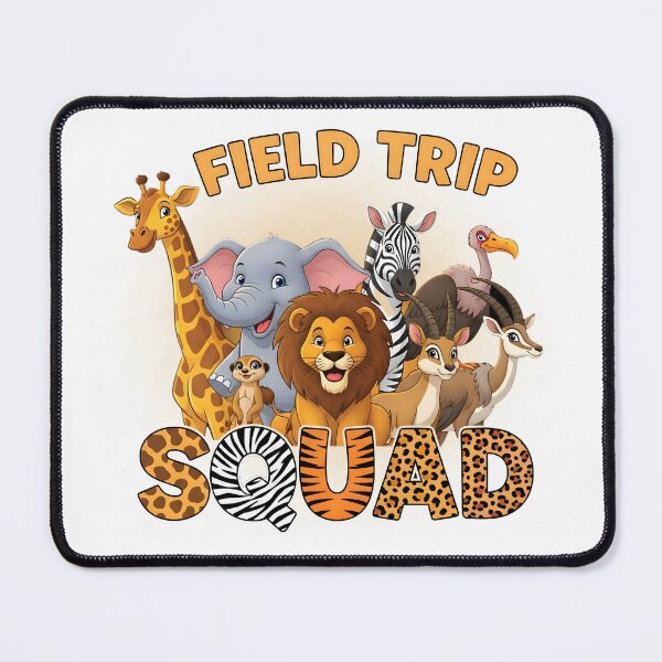 Item preview, Field Trip Squad – Funny Safari Animal Cartoon Design designed and sold by SoftStyleStudio ⭐⭐⭐.