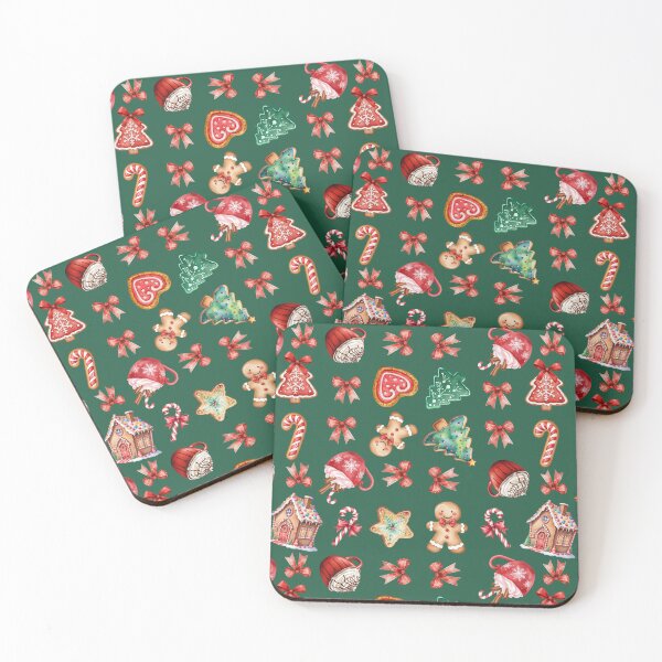 Item preview, Baking Spirits Bright Holiday Cookie Pattern designed and sold by TheAchyArtist.