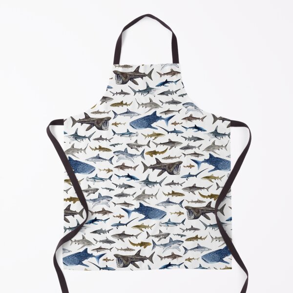 Item preview, SHARKS poster with names 2025-white designed and sold by BEATRIZ ABAITUA.