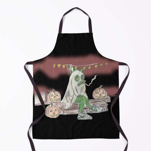 Item preview, Dreamy Dragon Ghost Costume Smoking — Funny Halloween Chill Art Drawing designed and sold by Bella Kiwi Art.