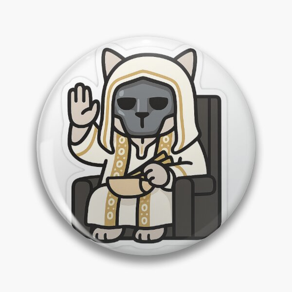 Item preview, pegatina del Rey Gato Baldwin IV designed and sold by SnugglePod Studio.