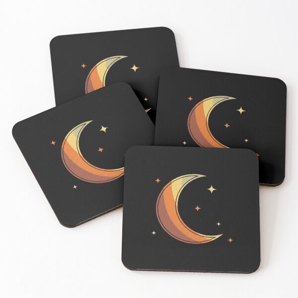 Item preview, Vintage Crescent Moon with Stars designed and sold by Le Grand Requin.