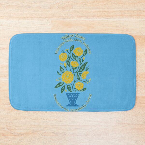Item preview, Yellow Roses in Blue Vase designed and sold by Brickroad Dsigns.