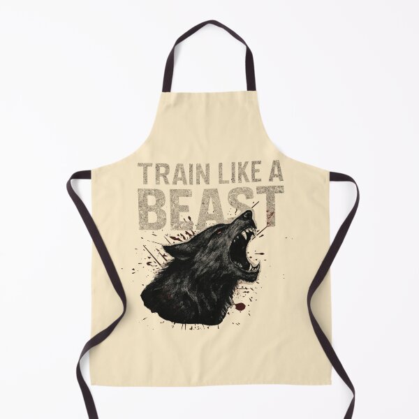 Item preview, Train Like a Beast – Wolf Power Gym Motivation Design designed and sold by SoftStyleStudio ⭐⭐⭐.