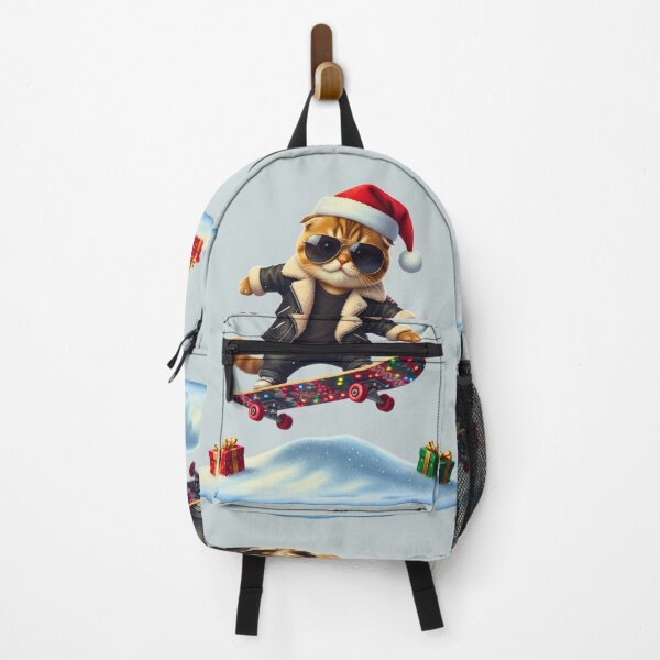 Item preview, Cool Skateboarding Santa Cat | Funny Christmas Skater Kitty | Festive Cat with Sunglasses designed and sold by E-SarnEdge.