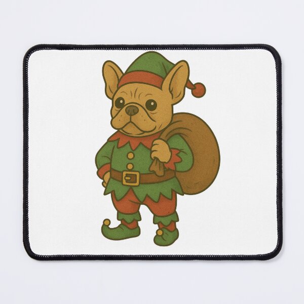 Item preview, French Bulldog Elf designed and sold by Room303Ltd.