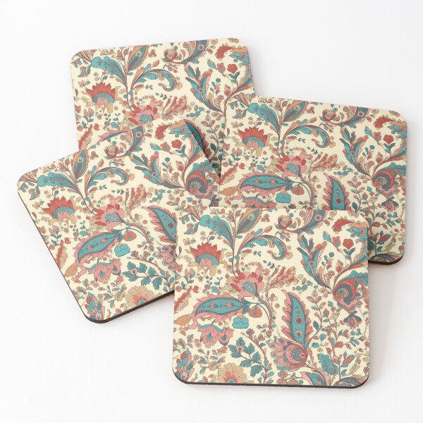 Item preview, Vintage Paisley Dusty Pinks & Blues designed and sold by CraftedHome.