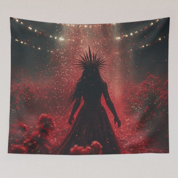 Item preview, Shadows Made Us Rise Crimson Goddess Pop Art designed and sold by Eden Underground Radio (Official Merch).
