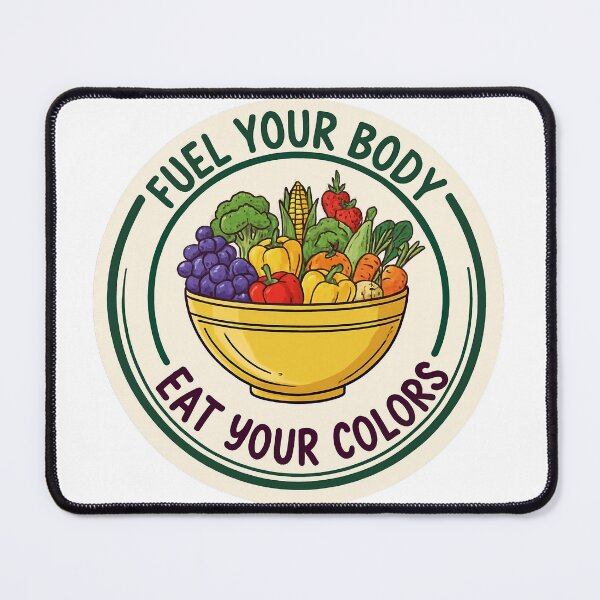 Item preview, Fuel Your Body – Eat Your Colors | Healthy Food Bowl designed and sold by EnR-designs.