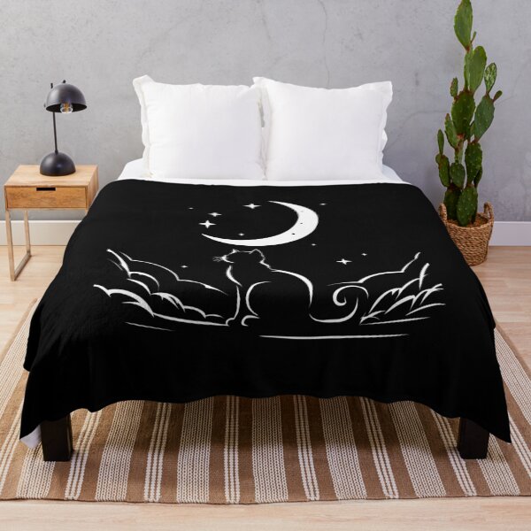 Item preview, Cat Gazing at Crescent Moon designed and sold by jkrphoto.