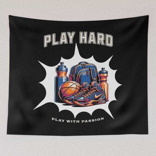 Item preview,  Play Hard Basketball  designed and sold by freshwear design.