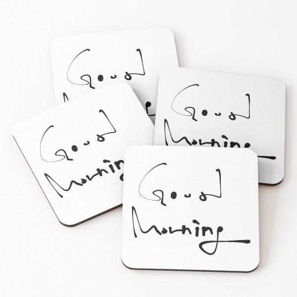 Item preview, Expressive Hand-Written 'Good Morning' Calligraphy designed and sold by Red Onion.