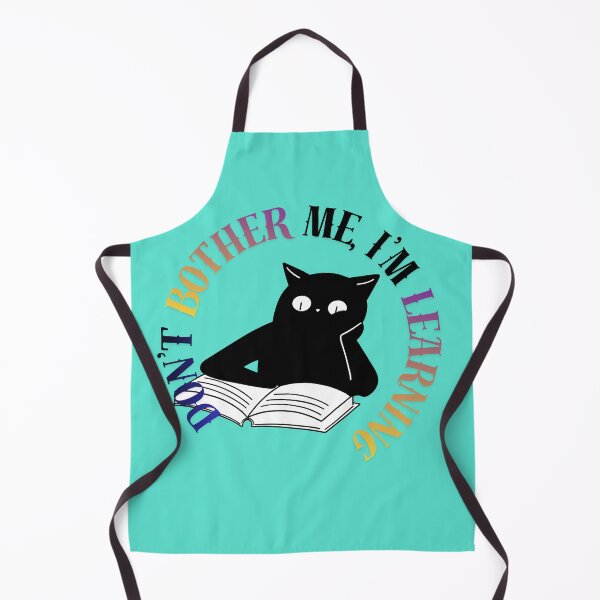 Item preview, Don’t Bother Me I’m Learning – Cute Cat Reading Book Design designed and sold by DesignElmissaoui.
